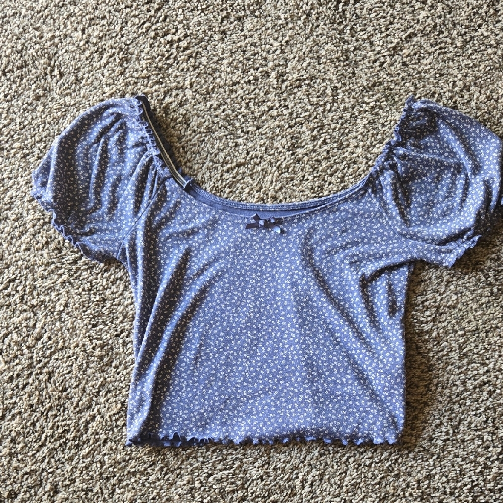 American Eagle Cropped Floral Top